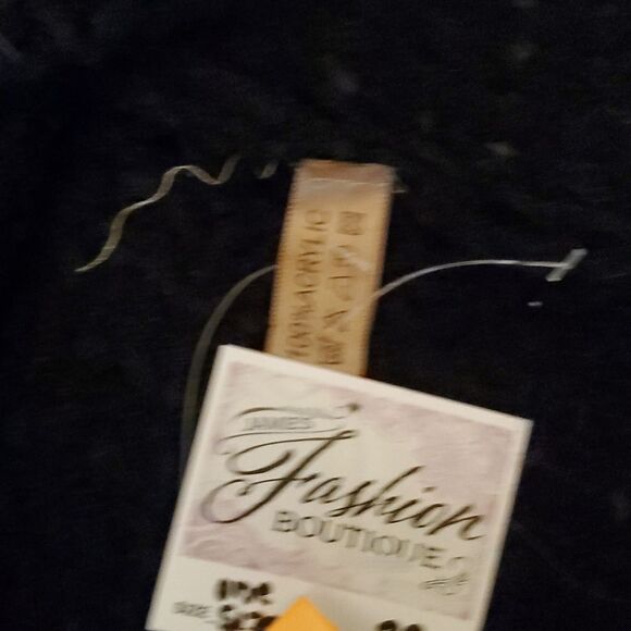 Black Knit Poncho with Fringe Cloaked Rowana Poncho - Black - Picture 7 of 9